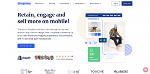 Shopney homepage