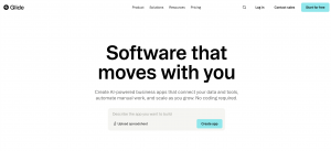 Glide homepage