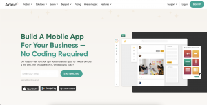 Adalo homepage